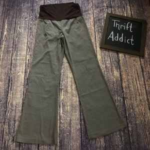 🌀Zinc | Brown Maternity Wide Leg Dress Pants